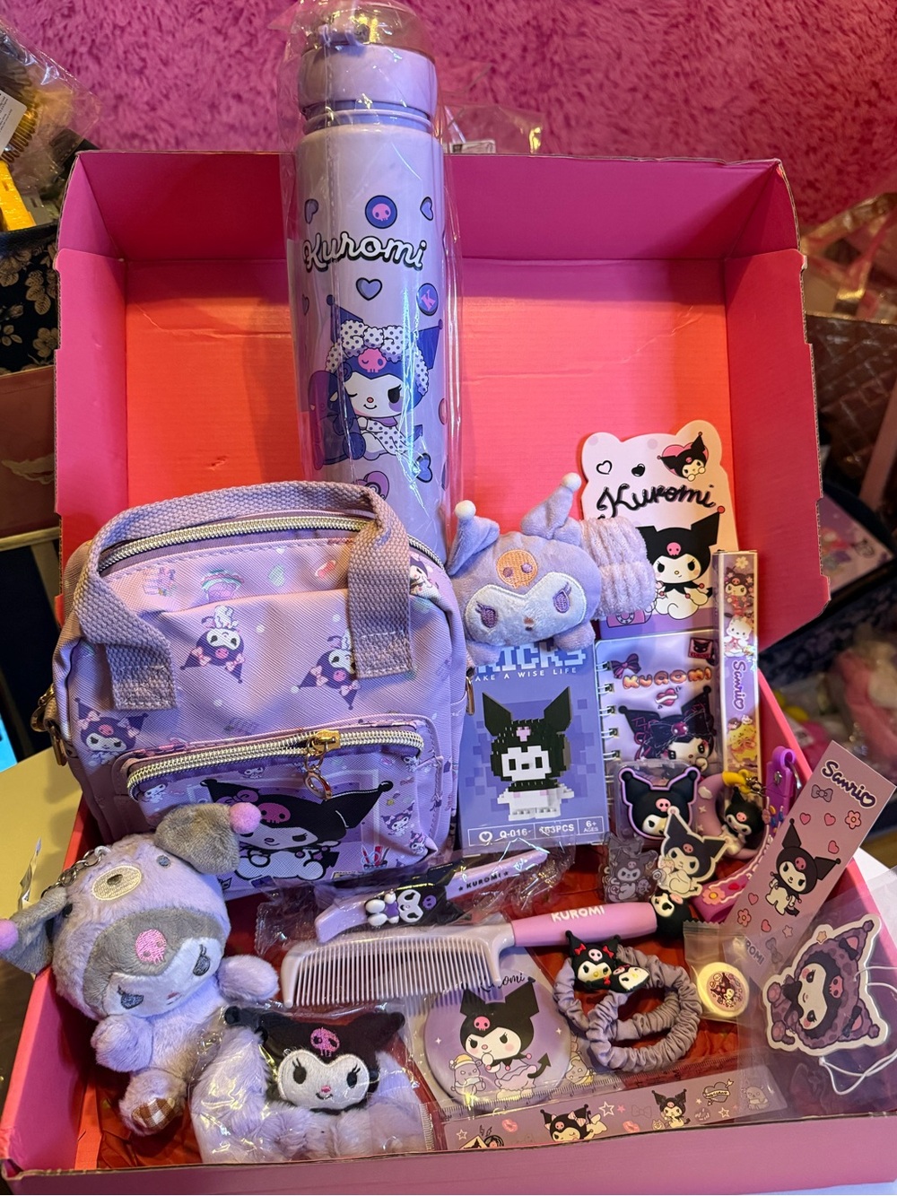 Kids Kuromi Purple Accessory & Plush Gift Set Mystery Box